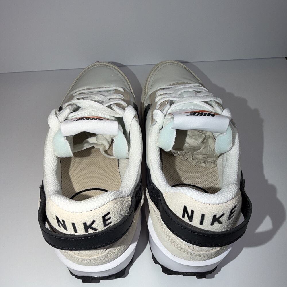 Nike Waffle Debut Women's Low Top Sneakers Sanddrift/Black Lace-Up DH9523-102 - Picture 6 of 7